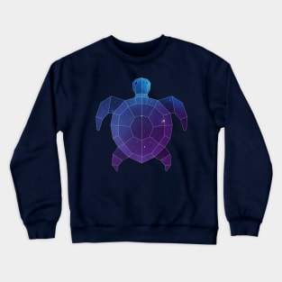 Galaxy Sea Turtle Geometric Animal Crewneck Sweatshirt